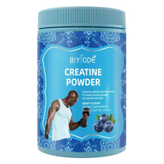 BIYODE Creatine Monohydrate Powder (450g size, 5g Creatine, 90 servings, Berry flavor) | Dietary Supplement for Muscle Growth, Athletic Performance, Muscle Recovery, and Cognitive Function