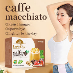 NUGEN Caffe Macchiato Drink with Arabica Coffee, L-Carnitine, and Collagen