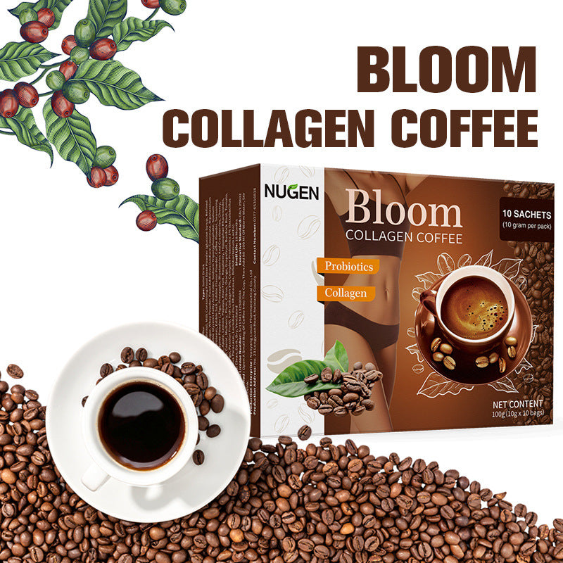 NUGEN Bloom Collagen Coffee with Probiotics and Collagen