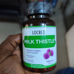 Milk Thistle Capsules (7500mg, 80% Silymarin Flavonoids) | Dietary Supplement for Liver Function, Cholesterol, Blood Sugar, and Chronic Hepatitis