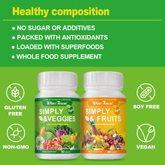 Simply Fruits and Veggies Capsules (2 bottles)