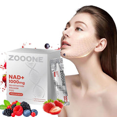 ZOOONE NAD+ Drink with Quercetin Phytosome, Resveratrol, and PQQ (30 sachets, 600mg Nicotinamide Riboside) | Dietary Supplement for Healthy Aging, DNA Repair, and NAD+ Booster