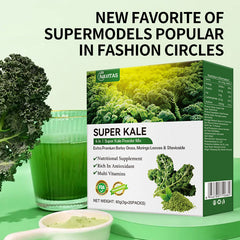 NAVITAS Super Kale Powder with Barley Grass and Moringa Leaves