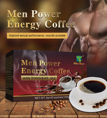 Men Power Energy Coffee with Tongkat Ali | Instant Coffee for Sexual Enhancement, Weak Erection, and Premature Ejaculation