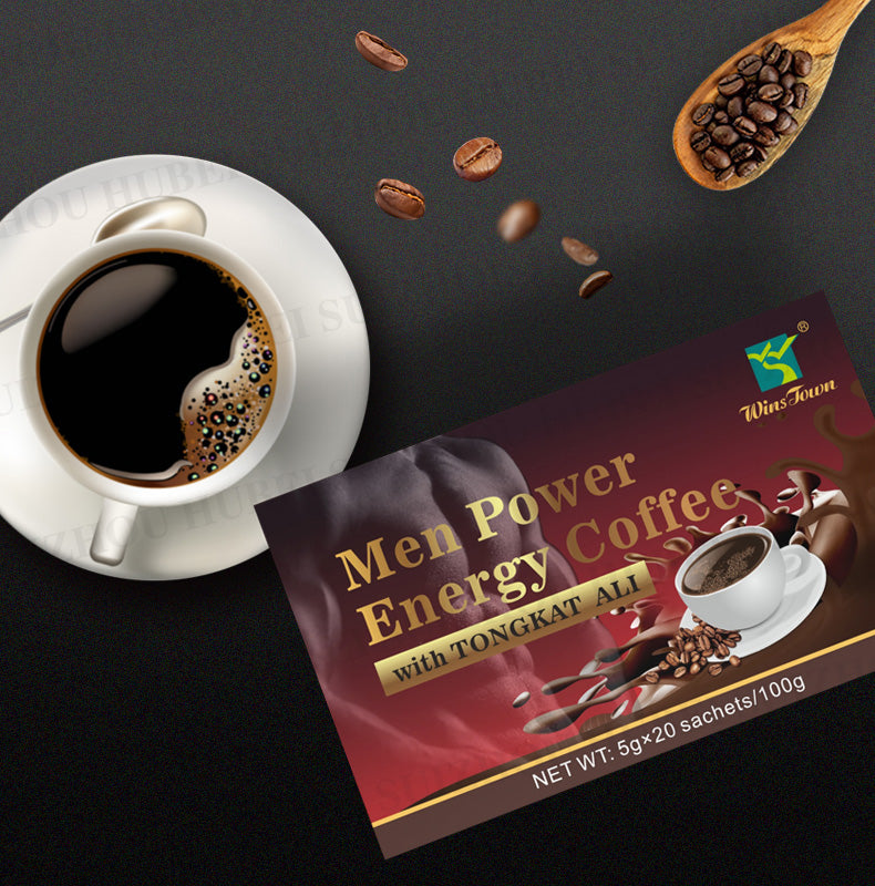 Men Power Energy Coffee with Tongkat Ali | Instant Coffee for Sexual Enhancement, Weak Erection and Premature Ejaculation