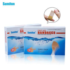 Family Pack First Aid Bandages (50 Bandages) | Wound Care Plaster