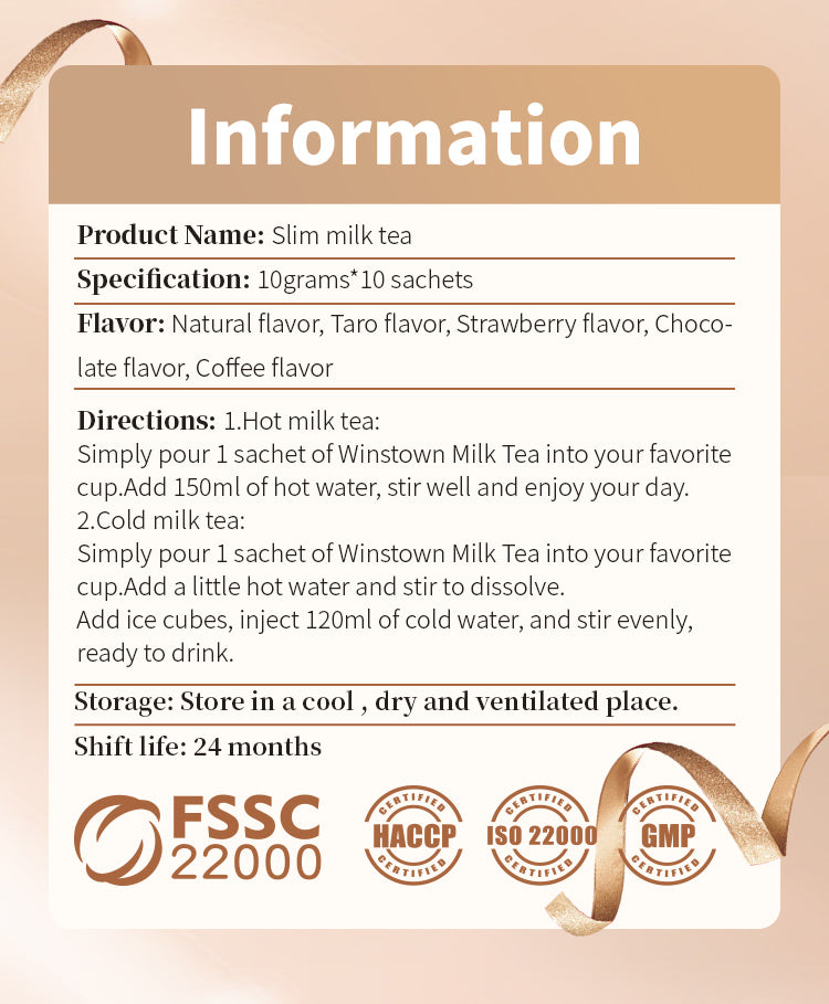 Slim Milk Tea (Nature Flavour) | Diet Shake for Weight Loss, Appetite Control and Meal Replacement