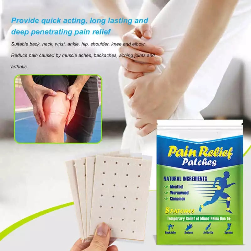 Pain Relief Patch | Medicated Plaster for Backaches, Joint Pains, Muscle Aches, and Arthritis