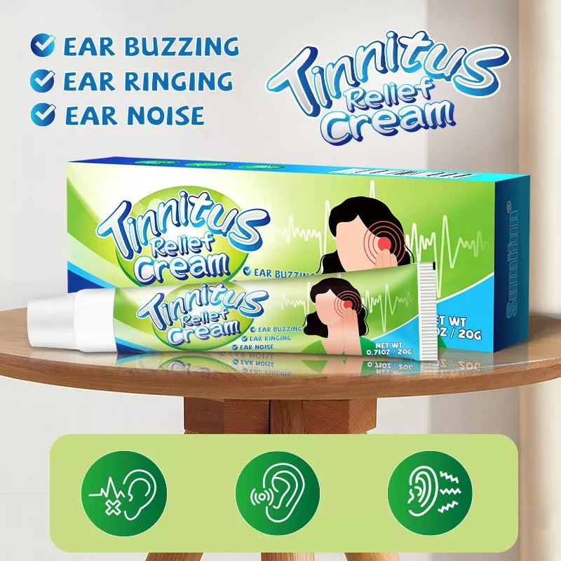 Tinnitus Relief Cream | Herbal Ointment for Ear Buzzing, Ear Ringing and Noise