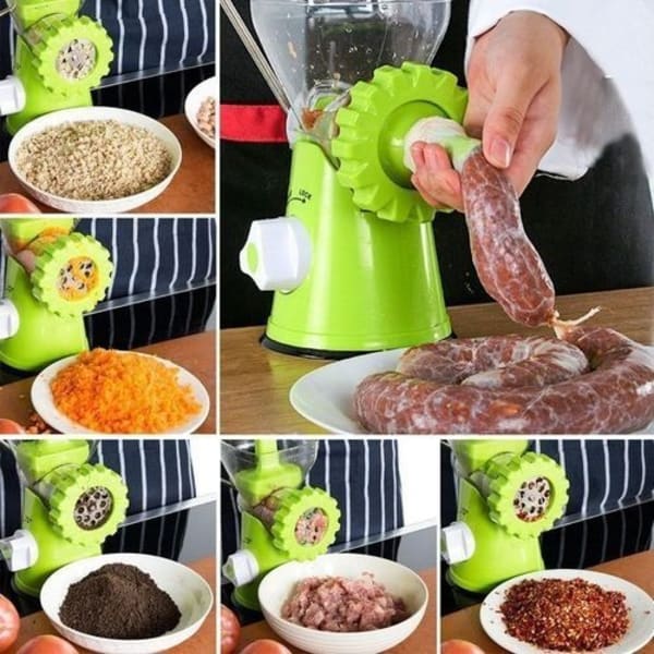 Multifunction Kitchen Manual Hand Crank Meat Mincer Grinder Food