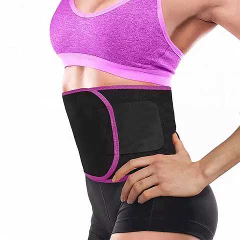 NEOPRENE Waist Trainer Belt with Pouch | Yoga Belt with Pouch