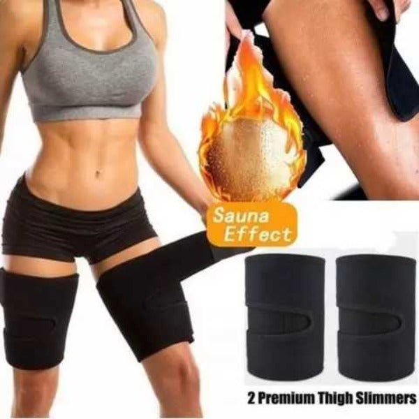 Qtree Slimming Leg Shaper Sauna Sweat Thigh Trimmers Warmer Shaping Legs  Belt Fat Burning Wraps Thermo Neoprene Compress Belt