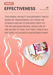 Butt Booster Tablet | Herbal Supplement for Hip Lifting, Enhancement and Enlargement