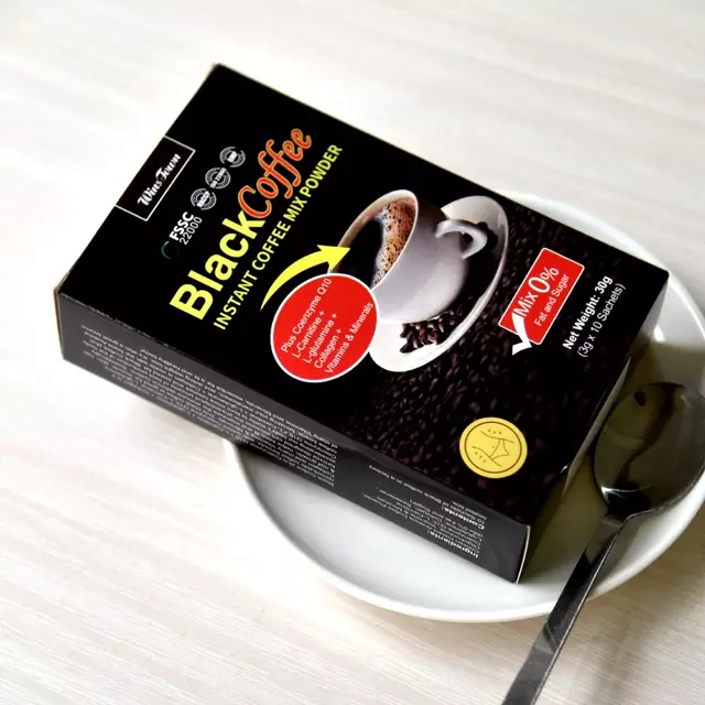 Black Coffee with CoQ10 and L-Carnitine | Organic Coffee for Energy, Mental Alertness, and Healthy Heart
