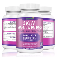 Skin Whitening Capsules with Glutathione (2000MG) | Dietary Supplement for Anti-Aging, Skin Toning, and Dark Spots
