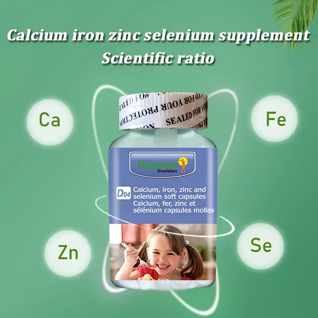Calcium, Iron, Zinc, and Selenium Capsules