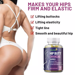 Hip and Butt Enhancing Gummies | Dietary Supplement for Curvy Hips and Buttocks Enlargement