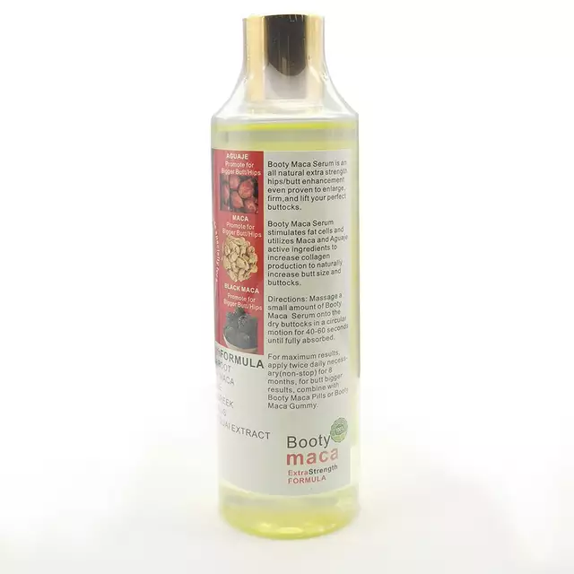 Booty Maca Oil (250ml) | Topical Oil for Smooth Skin, Elastic Skin, and Butt Enhancement
