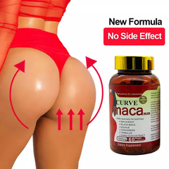 Curve Maca Plus Capsule (1500mg) | Dietary Supplement for Hips Enlargement, Butt Enhancement, and Hormonal Balance