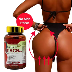 Curve Maca Plus Capsule (1500mg) | Dietary Supplement for Hips Enlargement, Butt Enhancement, and Hormonal Balance