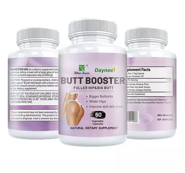 Butt Booster Capsule (500mg), Herbal Capsule for Wider Hips, Bigger B