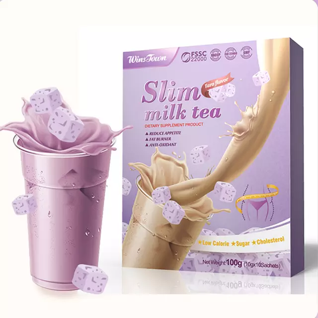 Slim Milk Tea (Taro Flavour) | Diet Shake for Weight Loss, Appetite Control and Meal Replacement