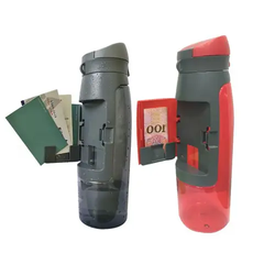 750ML Portable Sports Water Bottle with Plastic Holder