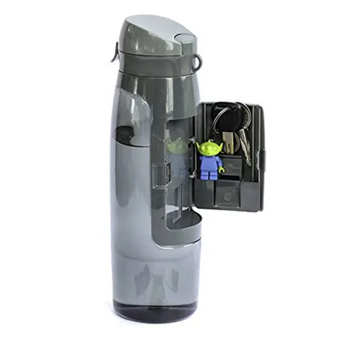 750ML Portable Sports Water Bottle with Plastic Holder