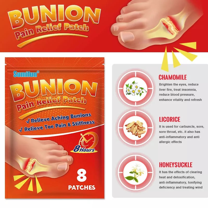 Bunion Pain Relief Patch | Medicated Patch for Bunion and Gout Pains Relief