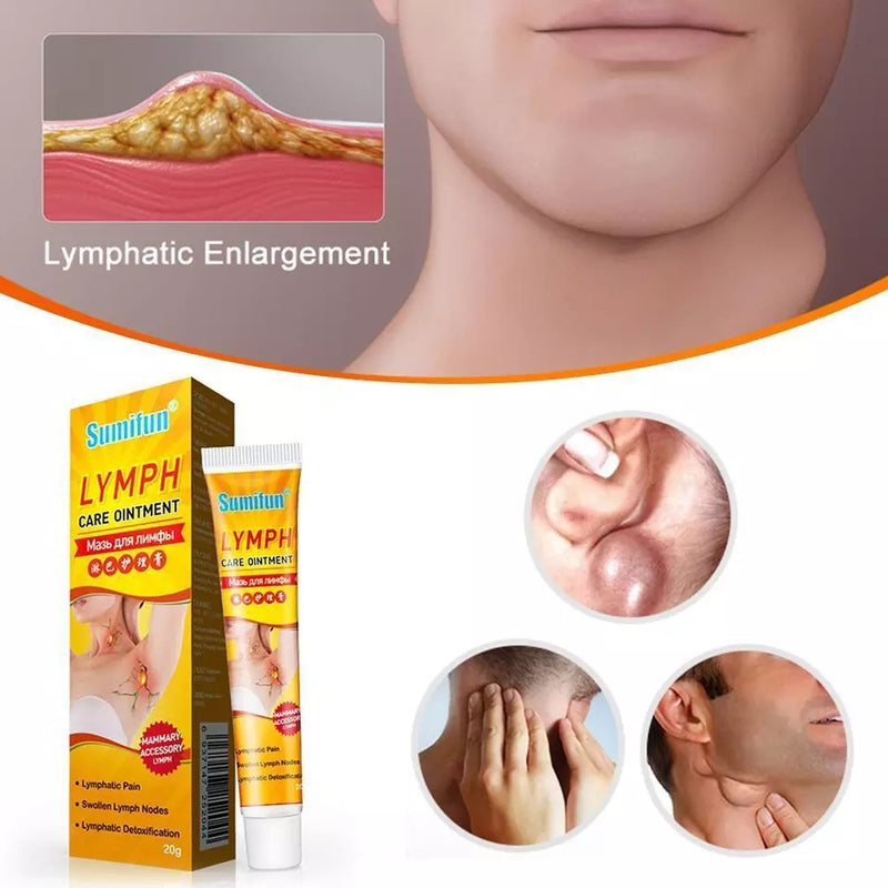 100% EFFECTIVE!!! Lymphatic ointment Specializing in the treatment of the  axillary auxiliary breast,behind the ear,neck lymph nodes,the effect is  faster than surgery（ Lymphatic Detox patch drainage.