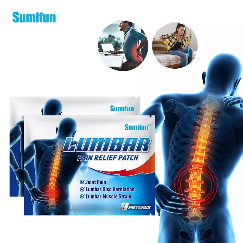 Lumbar Pain Relief Patch | For Lumbar Disc Herniation, Muscle Strain and Joint Pain