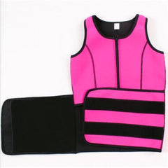 Neoprene Body Shaping Vest With Zipper | Yoga Sports Sweat Vest - Ginax Store