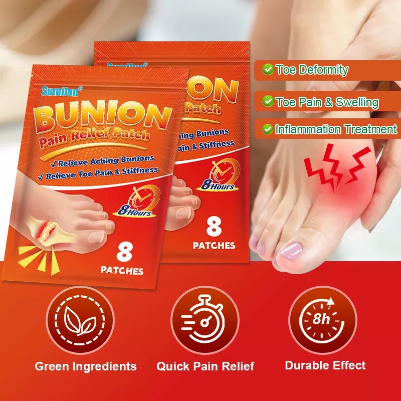 Bunion Pain Relief Patch | Medicated Patch for Bunion and Gout Pains Relief