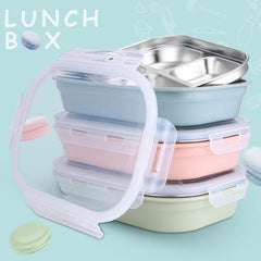 Stainless Steel Partitioned Lunch Box | School Lunch Box