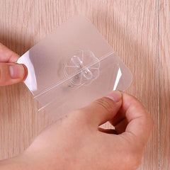 Transparent Self-Adhesive Hook | Can Stick On  Painted Drywall, Wood, Glass and Tiles