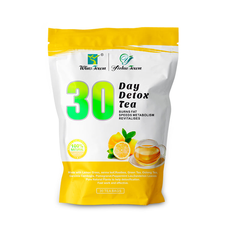 30 Day Detox Tea (Lemon Flavour) | Herbal Tea for Detoxification, Belly Fat, and Body Metabolism