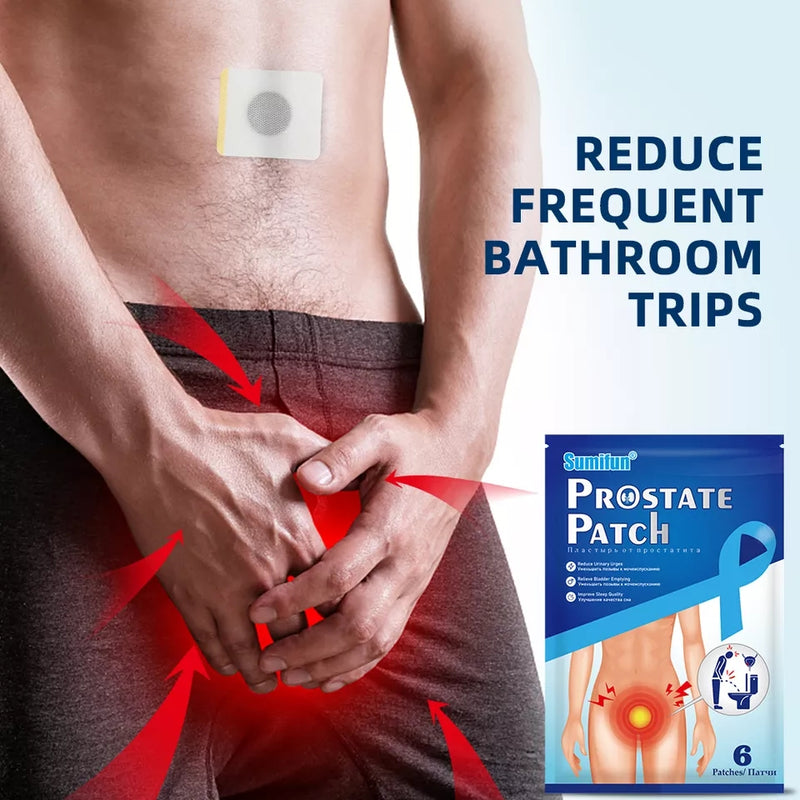 Prostate Patch (6 patches) | Medicated Patch for Prostate, Frequent Urination and Painful Urination