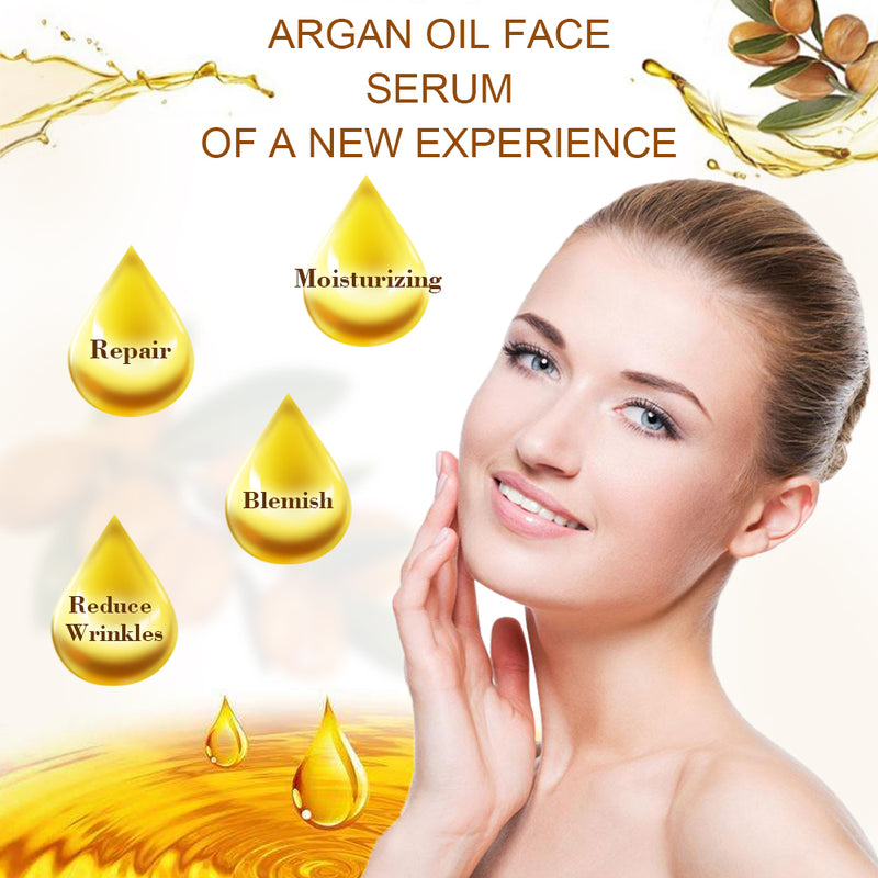 Argan Oil Face Serum | Anti-Wrinkle, Moisturizing and Scar Removal Serum