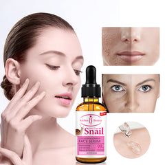 Snail Face Serum with Collagen and Vitamin E | Moisturizing, Brightening and Anti-Wrinkle Serum