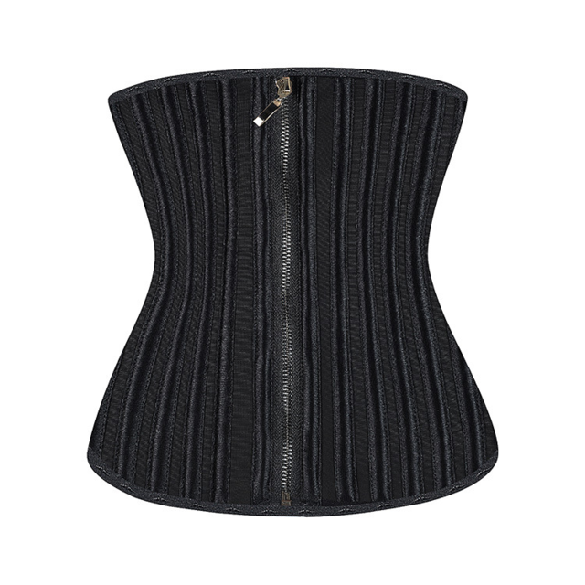 29 Steel Bone Waist Trainer with Zip and Hook Latex Ginax Store