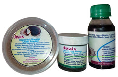 3-in-1 Rapid Hair Booster Bundle | Karkar Oil, Chebe Powder and Chebe Hair Cream