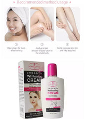 Face and Body Whitening Cream with Collagen and Milk