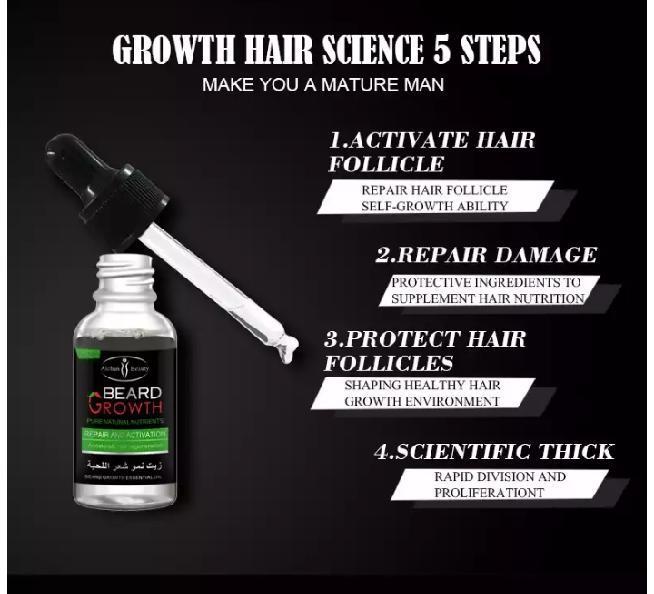Beard Growth Serum | Essential Oil for  Beard Growth, Repair and Activation