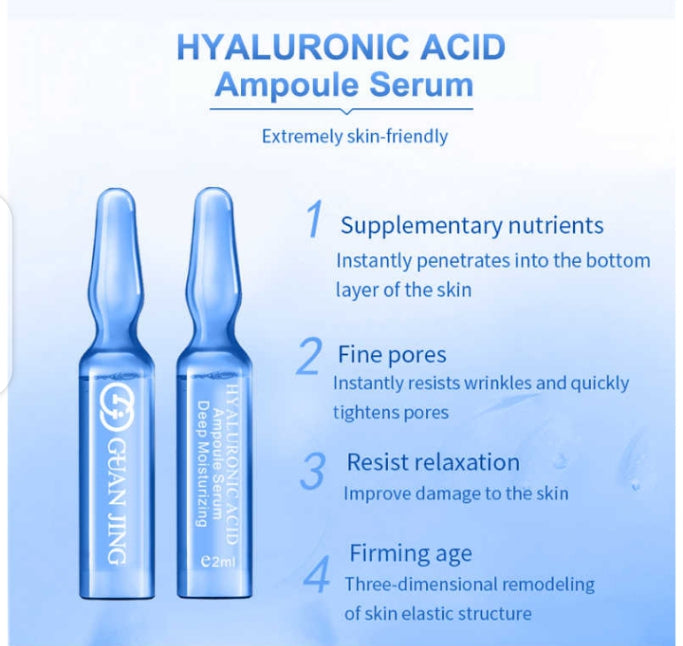 Hyaluronic Acid Ampoule Face Serum (7 Bottles)