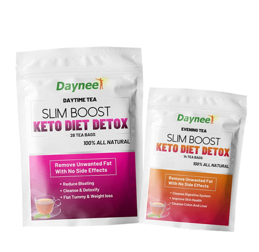 Slim Boost Keto Diet Detox Tea Flat Tummy Organic Herbal Weightloss Slimming  Tea