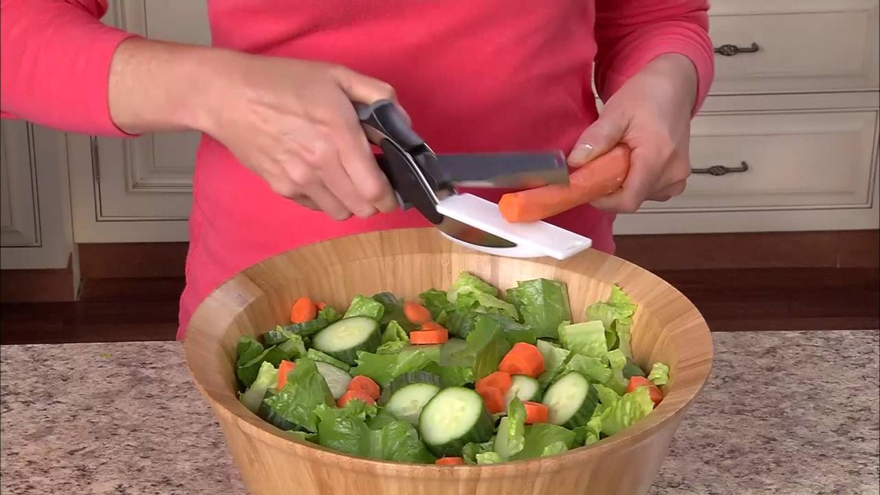Clever Cutter 2-in-1 Knife & Cutting Board- Quickly Chops Your Favorite  Fruits, Vegetables, Meats, Cheeses & More in Second, Replace your Kitchen