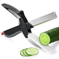 Stainless Steel Knife with Cutting Board | Clever Cutter - Ginax Store