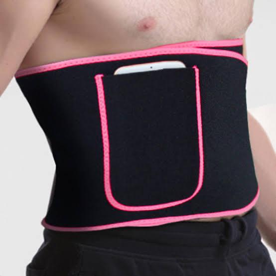 NEOPRENE Waist Trainer Belt with Pouch | Yoga Belt with Pouch
