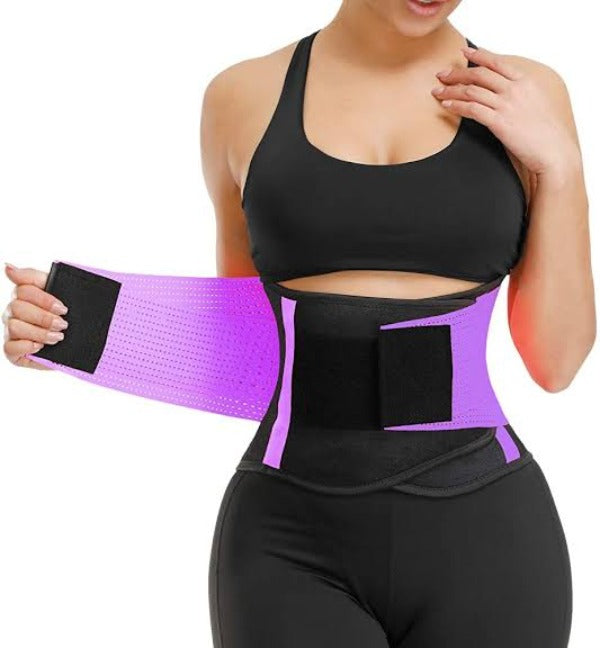 Sparthos Waist Trimmer Belt - Neoprene Waste Trainer Trainers Band for  Workout, Sweat and Lose Stomach Fat 