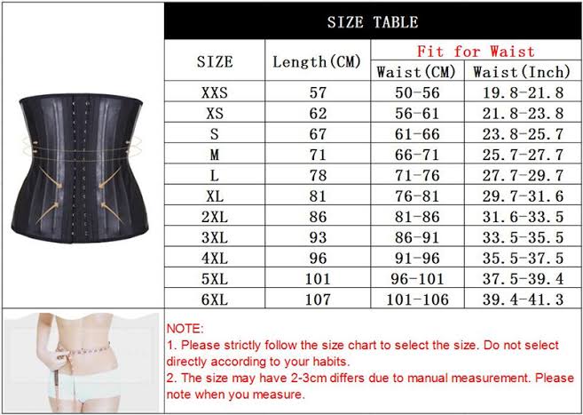 High Compression Waist Trainer With 3 Rows of Hooks and 25 Steel Bone Rods